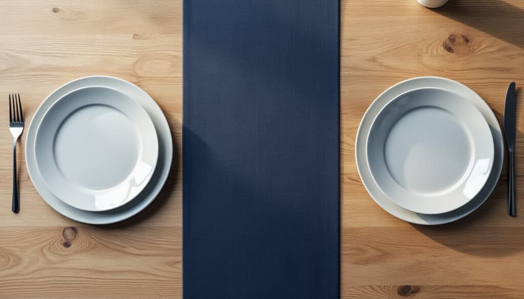 découvrez quelle largeur de chemin de table choisir pour assurer suffisamment d'espace aux assiettes et créer une table élégante et fonctionnelle.