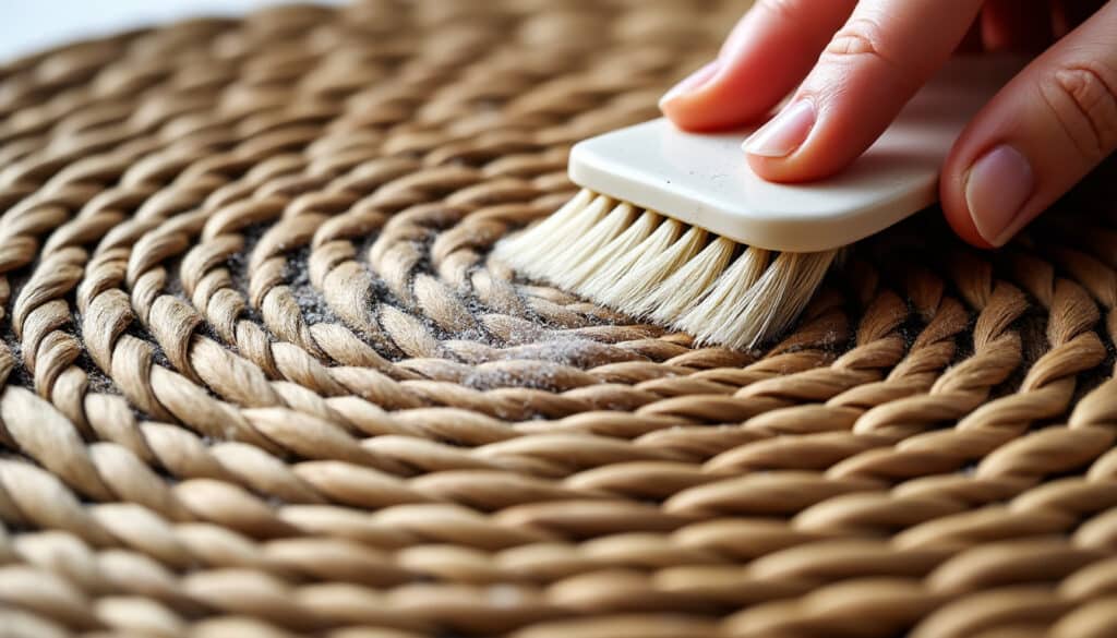 découvrez comment nettoyer efficacement un set de table tressé et éliminer la poussière emprisonnée dans sa trame pour un entretien facile et durable.
