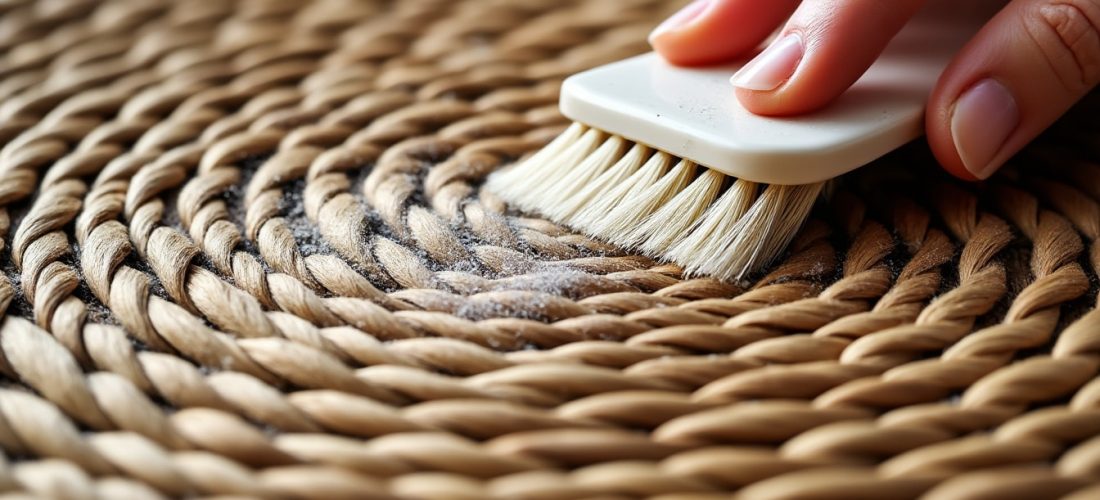 découvrez comment nettoyer efficacement un set de table tressé et éliminer la poussière emprisonnée dans sa trame pour un entretien facile et durable.